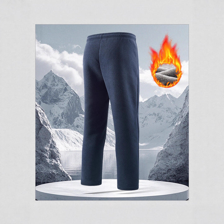 Herren Thermo‑Fleecehose mit hochfloriger Sherpa‑Innenfütterung und Reißverschlusstaschen Drune
