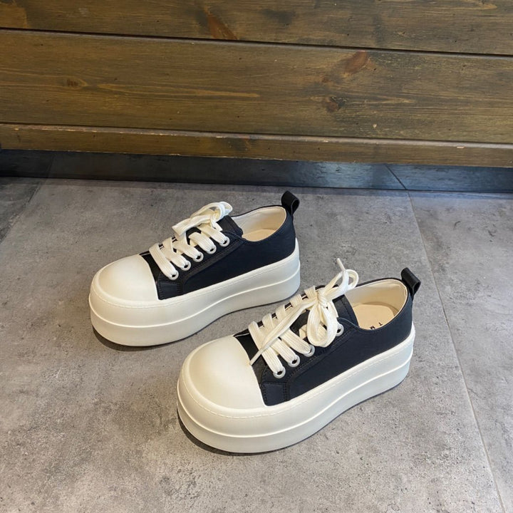 Damen Plateau-Sneaker mit robuster Gummisohle und komfortabler Dämpfung Drune