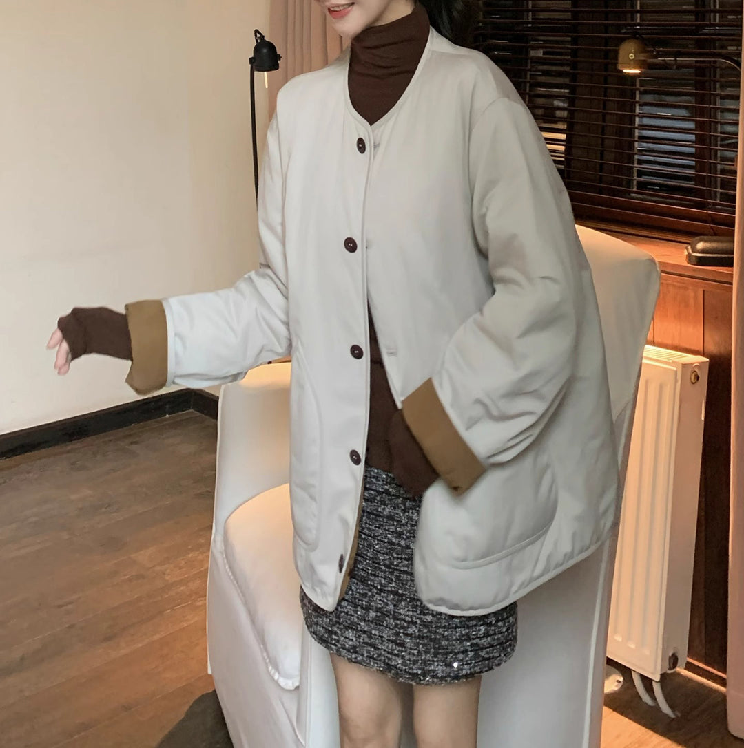 Damen Bequeme oversized Jacke Drune