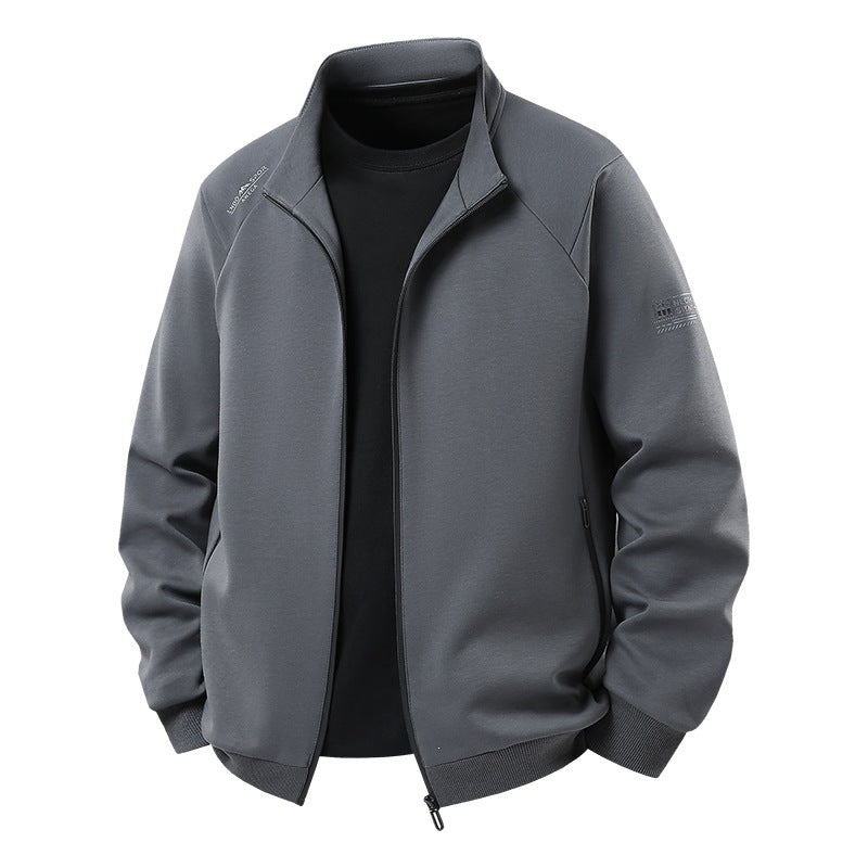 Herren Leichter Freizeit-Trainingsanzug-Set mit Reißverschlussjacke, elastischer Bund & Reißverschlusstaschen Drune