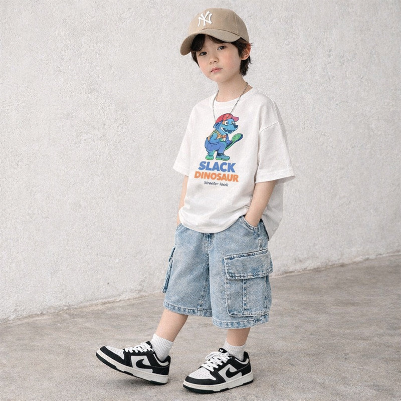 Unisex bequeme Cargo-Shorts mit großen Seitentaschen Drune