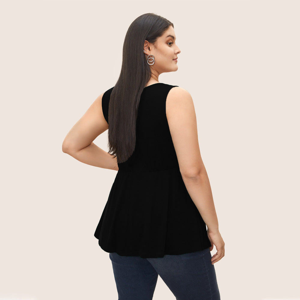 Damen Freizeitkleid mit taillierten Details und schwingendem Rock Drune