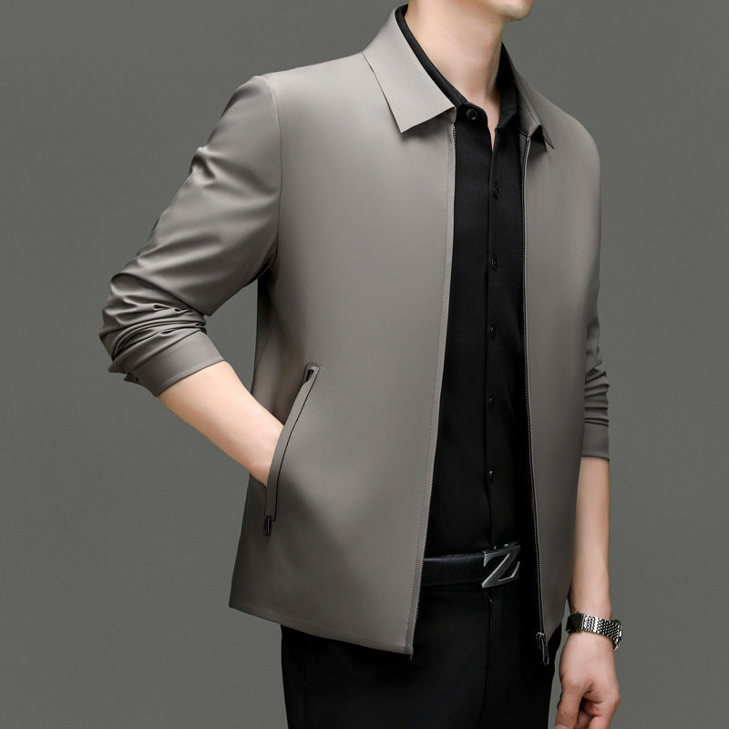 Herren modische Jacke mit innovativem Reißverschluss und elastischen Details Drune