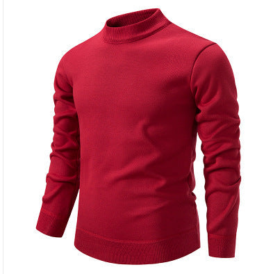 Herren Hochwertiger Strickpullover mit modernem Stehkragen Drune