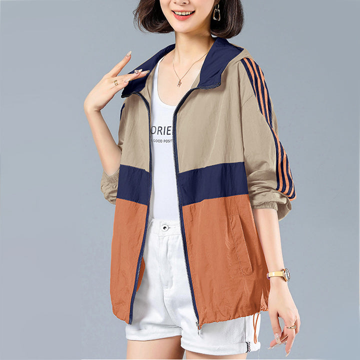 Damen Leichte Sportjacke mit praktischen Reißverschlusstaschen Drune