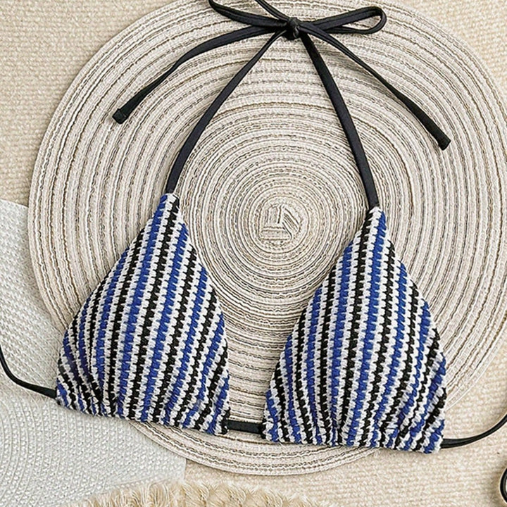 Damen Hochgeschnittenes Bikiniunterteil mit eleganten Bindebändern Drune