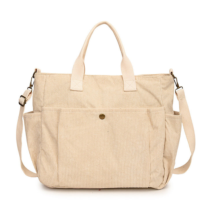 Drune | Corduroy Schultertasche Mit Bequemem Band