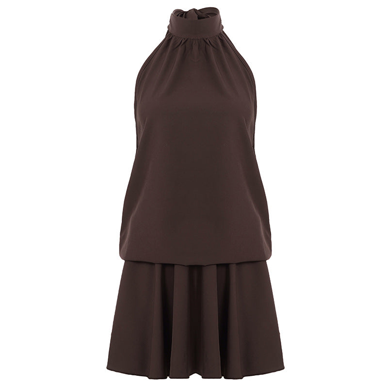 Damen elegantes Spitzenkleid mit voluminösem Unterteil Drune