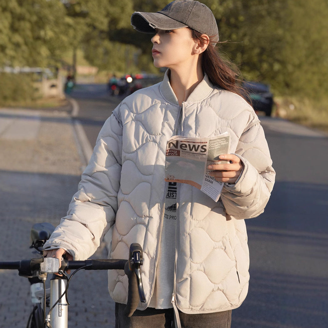 Damen wattierte Freizeitjacke mit gestepptem Design und praktischen Taschen Drune