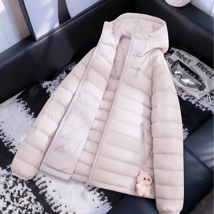 Damen Leichte Steppjacke mit Kapuze Drune