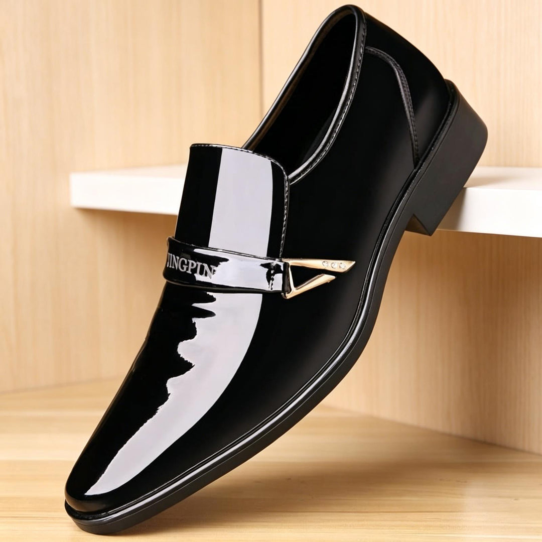 Herren Elegante Lacklederschuhe Drune