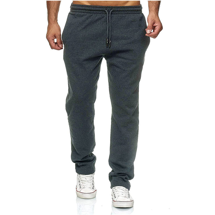 Herren nan gerade geschnittene Jogginghose mit innen angerautem Fleece, hohem Komfortbund und Kordelzug Drune