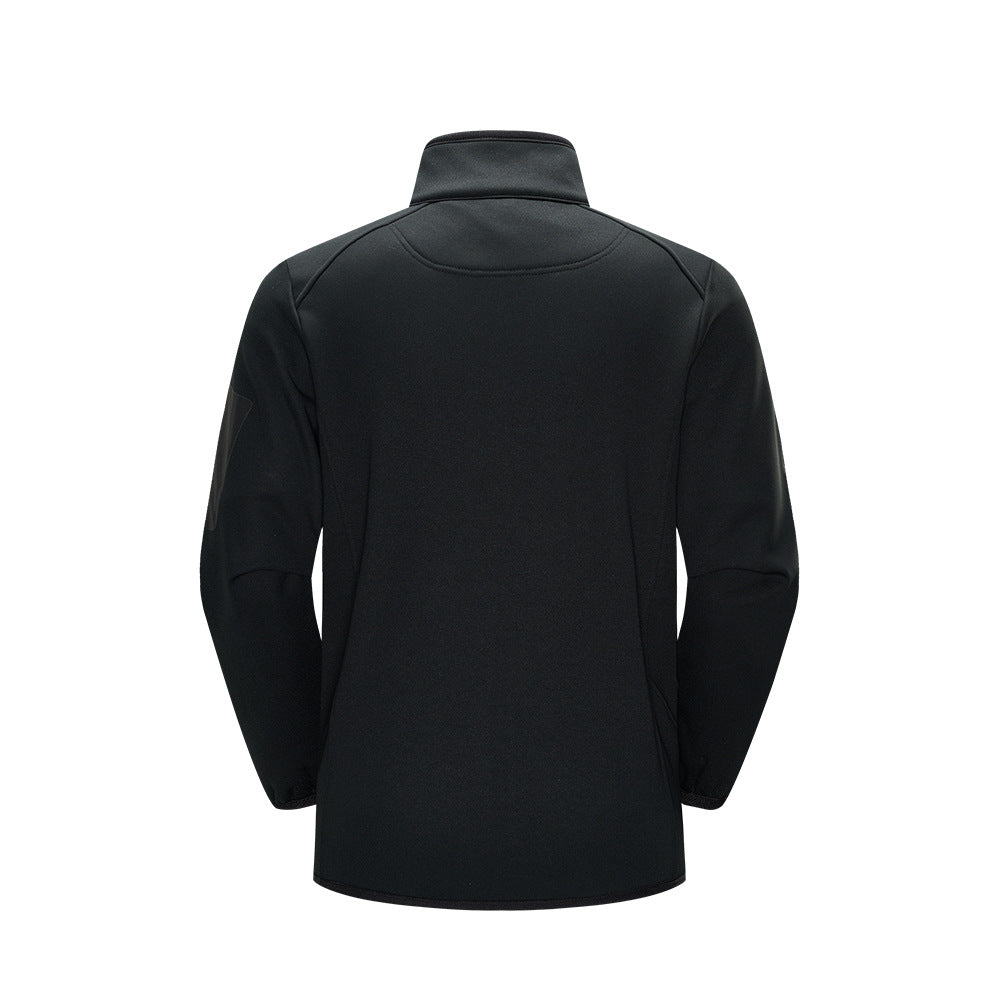 Herren Leichte Softshell-Fleecejacke mit Stehkragen, durchgehendem Reißverschluss und Ärmeltasche Drune
