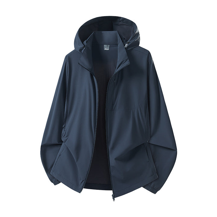 Damen Leichter Windbreaker mit Kapuze Drune