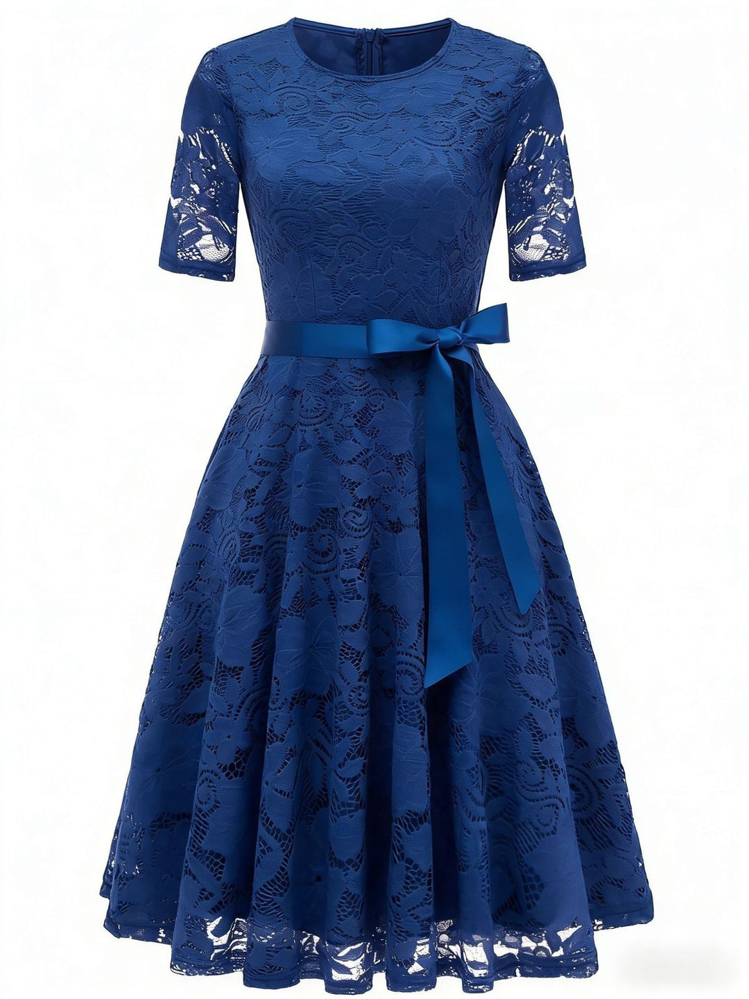 Drune | Elegantes V-förmiges Spitzenabendkleid