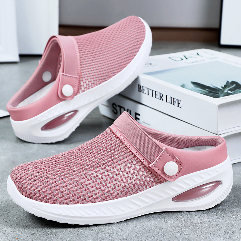 Damen Leichte Clogs mit atmungsaktivem Obermaterial und flexiblem Fußbett Drune