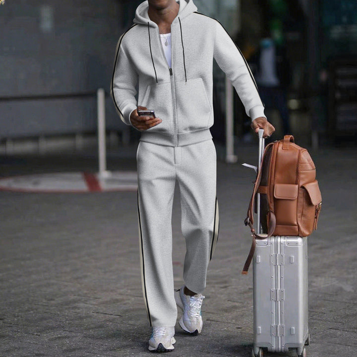 Herren Sportlicher Zweiteiliger Jogginganzug mit modernem Schnitt und praktischen Taschen Drune