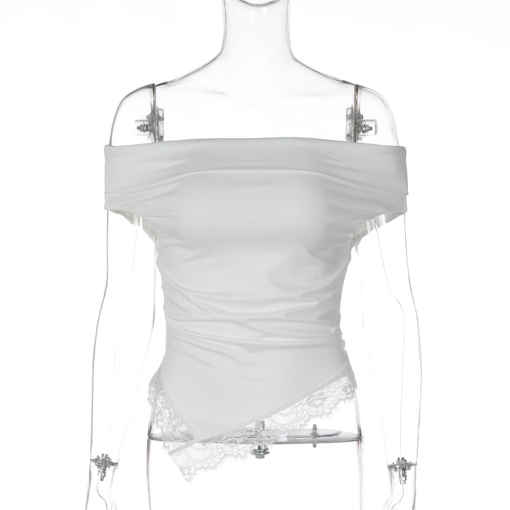 Damen Charmantes Off-Shoulder Top Drune