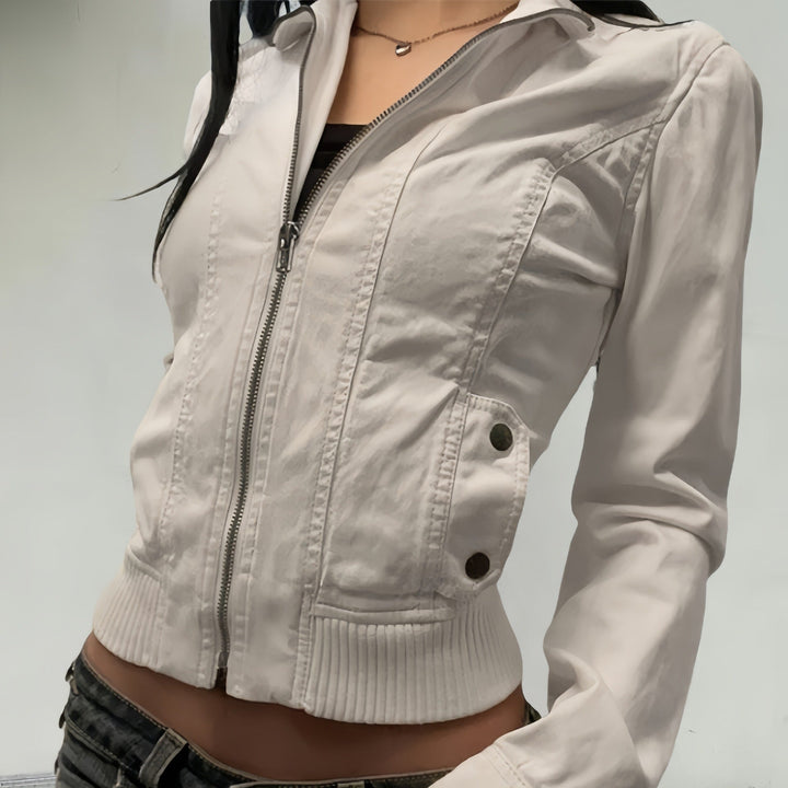 Damen leichte Übergangsjacke mit strukturiertem Design Drune