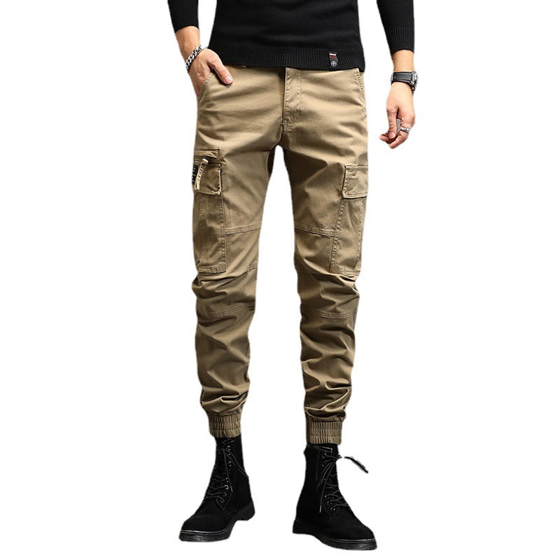 Herren Cargo-Joggerhose im Utility-Stil mit Bündchen und Mehrfachtaschen Drune
