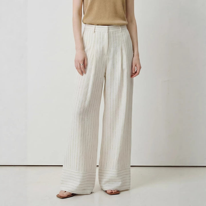 Damen Weite Streifenhose Drune