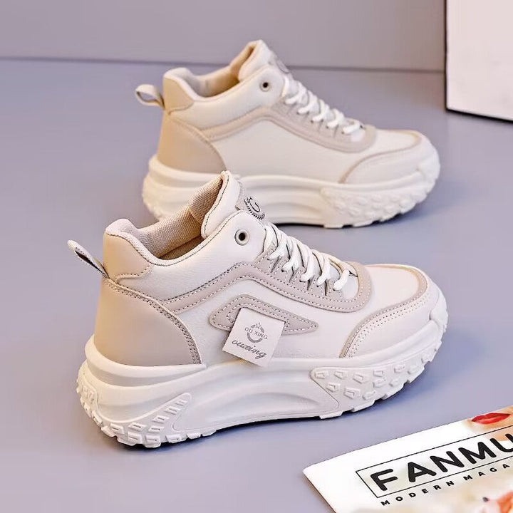 Damen Sportliche High-Top Sneakers mit dämpfender Sohle und robuster Profilierung Drune