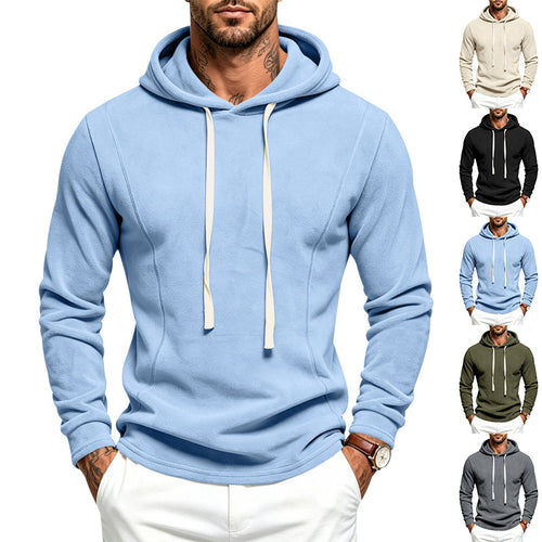 Herren Fleece-Hoodie mit Kapuze und verstellbarem Saum Drune