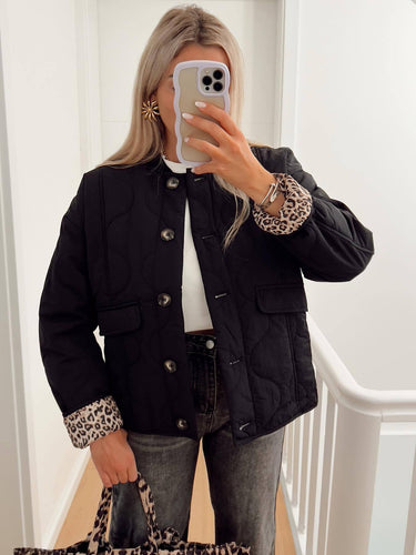 Damen gesteppte Übergangsjacke mit praktischen Taschen Drune