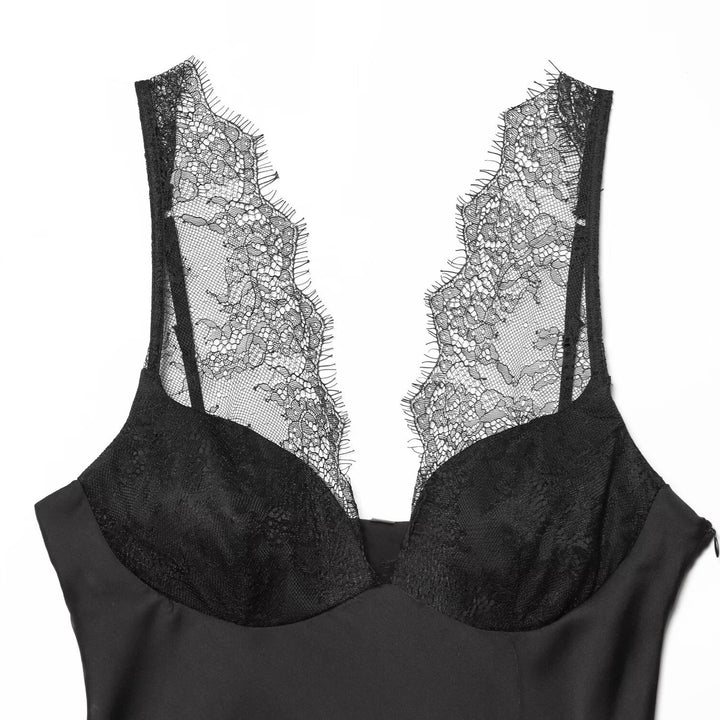 Damen elegantes Camisole-Top mit Spitzenbesatz und hochwertigem Stoff Drune