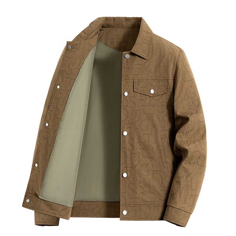 Herren Geprägte Overshirtjacke Drune