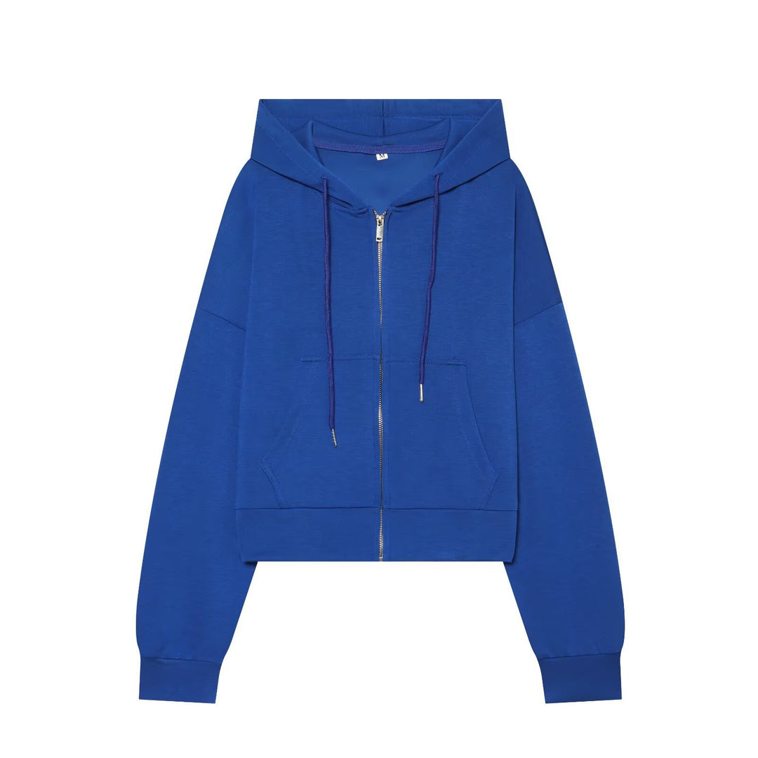 Damen Weit geschnittene High‑Waist Loungehose mit Kordelzug und Eingrifftaschen Drune