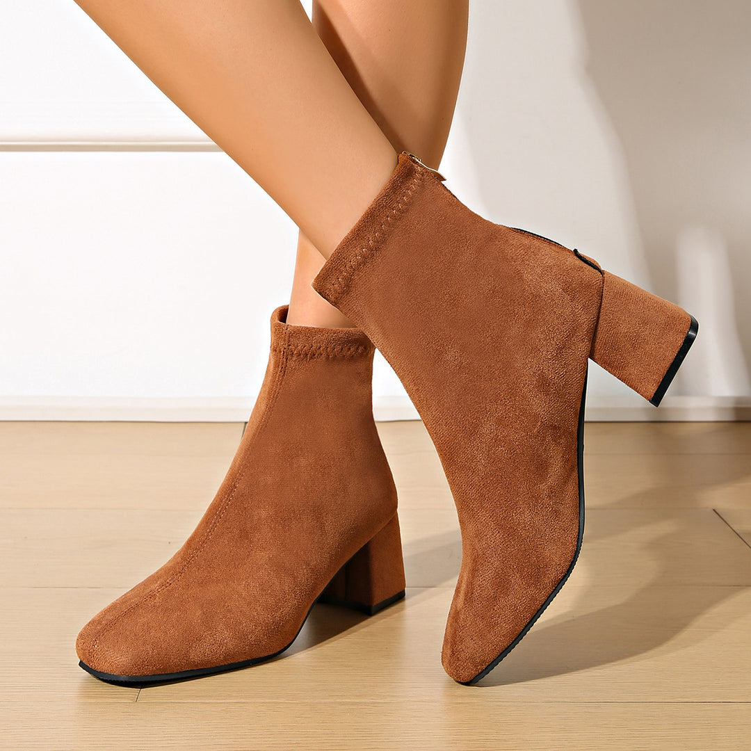 Damen Modische Stiefeletten Drune