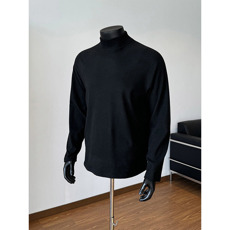 Unisex Oversize-Stehkragen-Sweatshirt mit Raglanärmeln und weichem Baumwollfleece Drune