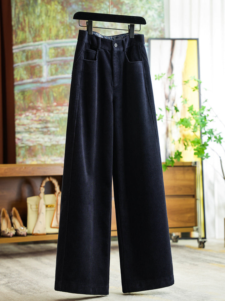 Damen Modische weit geschnittene Cordhose Drune