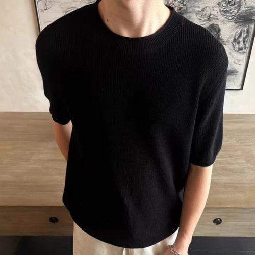 Herren Kurzarm Strickoberteil Drune