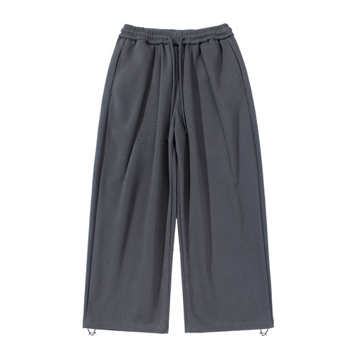 Unisex Weite Cropped Jogginghose mit Tunnelzugbund, Eingrifftaschen und verstellbarem Saum Drune