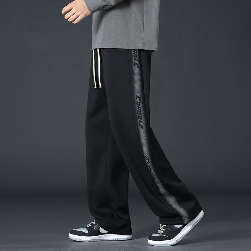 Herren Bequeme Sport Jogginghose mit seitlichen Streifen