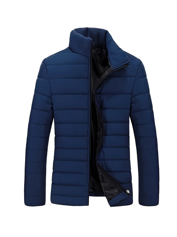 Herren Slim Fit Ultraleichte Thermosteppjacke mit hohem Stehkragen Drune