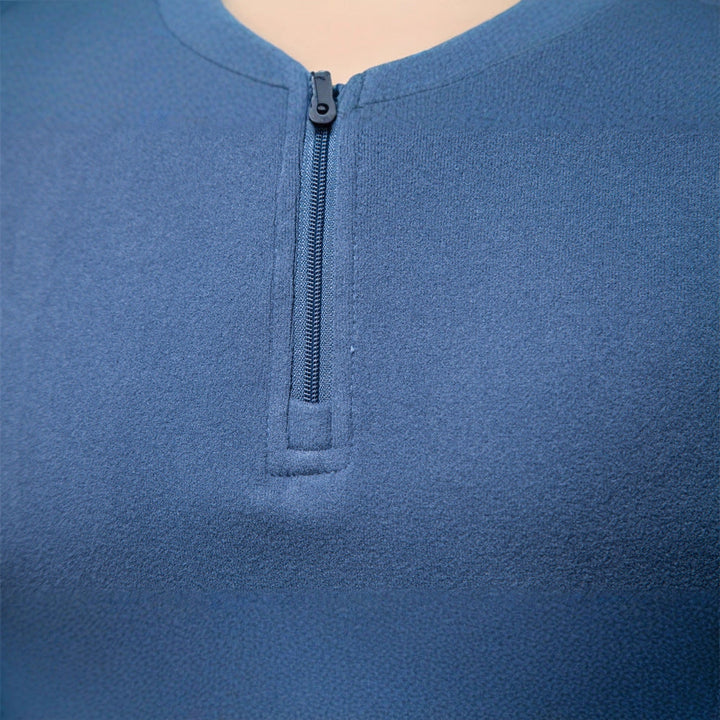 Herren funktionaler Sweatshirt mit hohem Kragen und kurzem Reißverschluss Drune