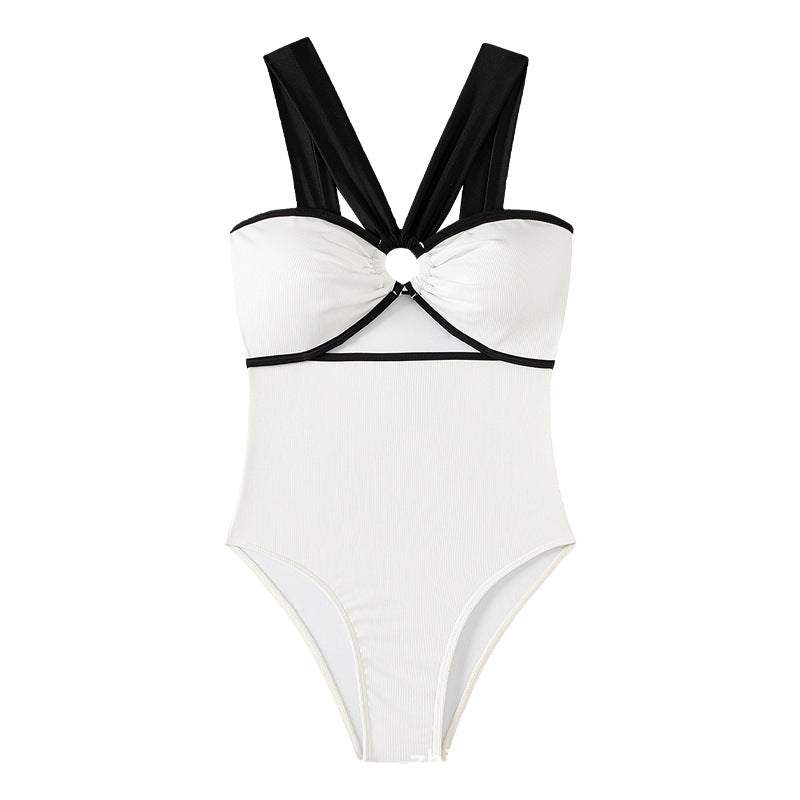Damen Einteiliger Badeanzug mit innovativem Cut-Out Design Drune