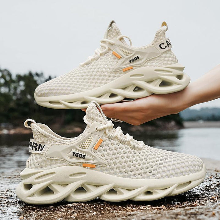 Damen Sportliche Sneakers mit atmungsaktiver Netzstruktur und flexibler Profilsohle Drune