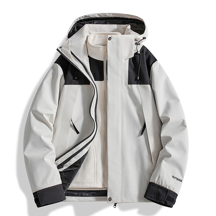 Damen Vielseitige Outdoorjacke mit abnehmbarer Fleece-Innenjacke und wasserdichter Membran Drune
