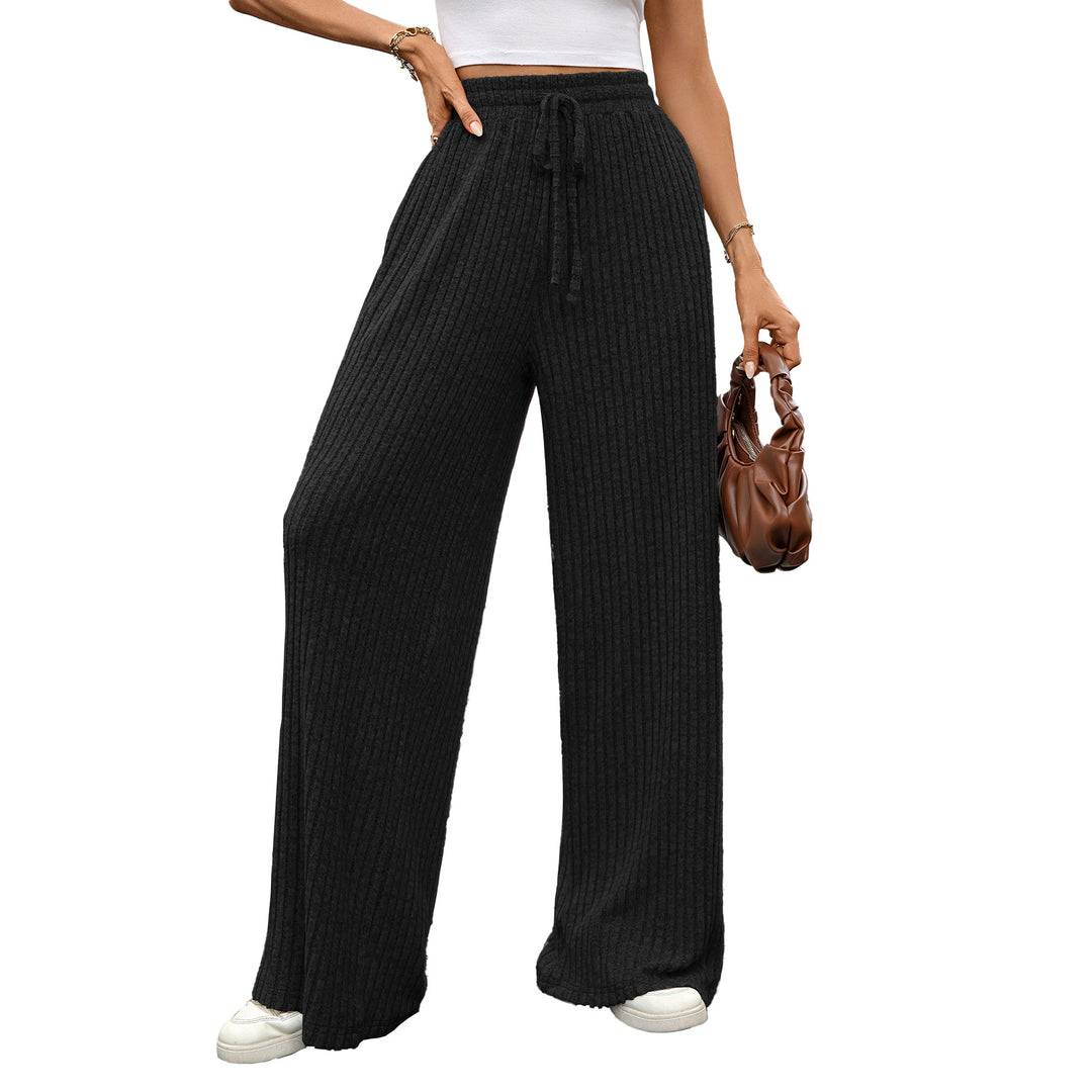Damen weite Ripp-Pants Drune