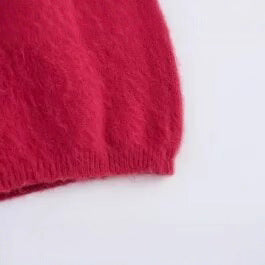Damen Kuscheliger Pullover mit voluminösen Ärmeln Drune