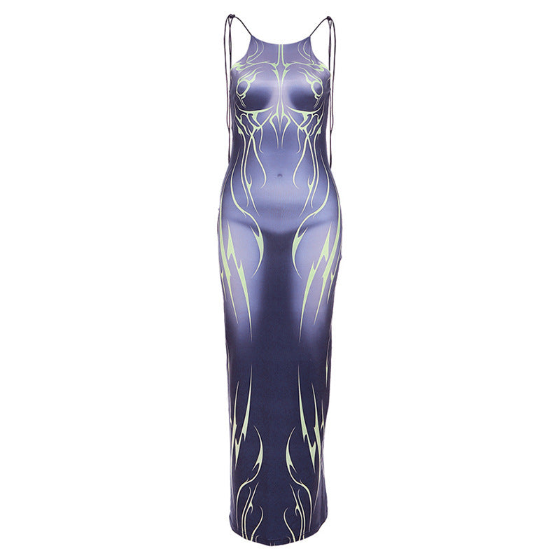 Damen Maxi-Kleid mit verführerischem Körperbetonenden Design Drune