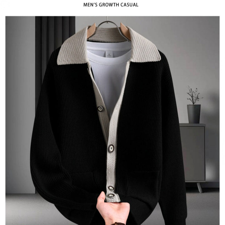 Damen entspannte Strickjacke mit innovativem Schnitt und praktischen Taschen Drune