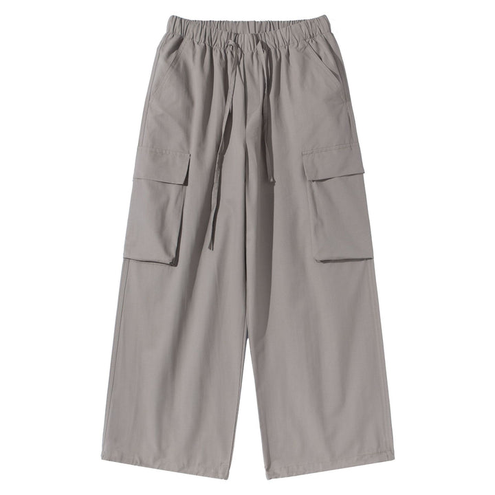 Damen Culotte-Cargo Bermudas im Utility-Look mit elastischem Tunnelzugbund und großen Pattentaschen Drune