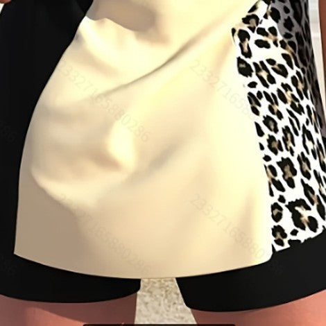 Damen Strandtop mit modischem Animal-Print Drune