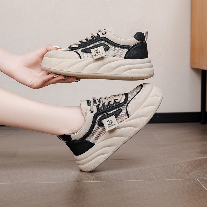 Damen modische Sneaker mit atmungsaktivem Mesh und komfortabler Sohle Drune