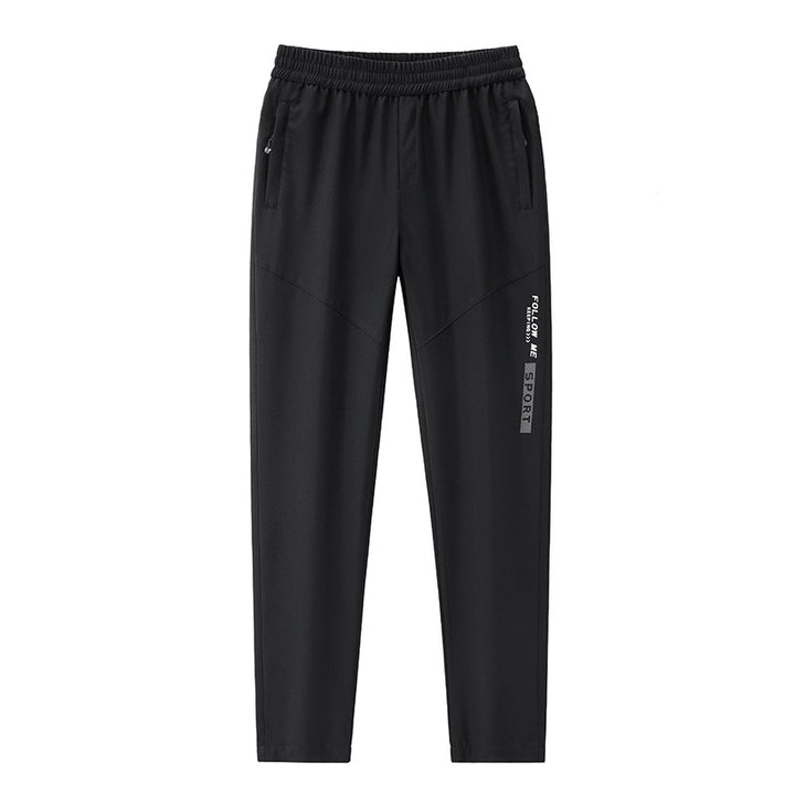 Herren Sportive tapered Jogginghose mit elastischem Bund, Reißverschlusstaschen und atmungsaktivem Funktionsmaterial Drune